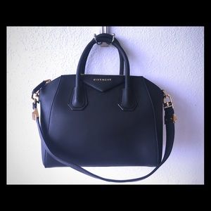 Givenchy Antigona Black Vegan Rubber Effect Bag